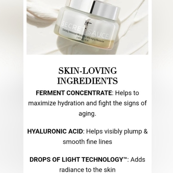 IT Cosmetics Secret Sauce Anti-Aging Moisturizer NIB - Picture 4 of 7